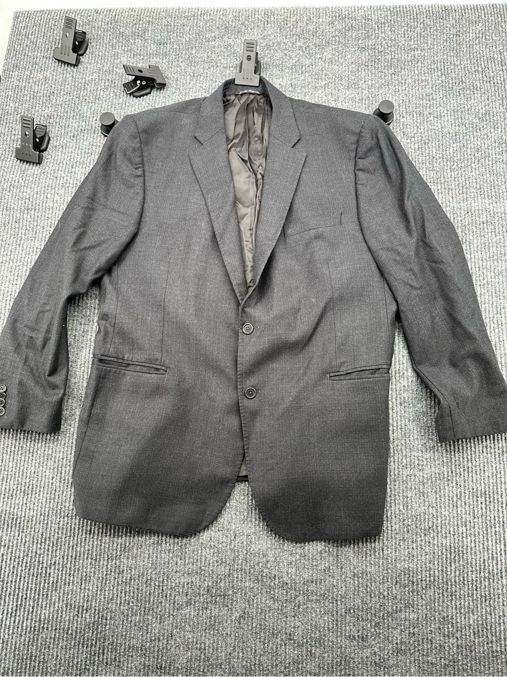 Saks Fifth Avenue x Ermenegildo Zegna Heritage 46R Gray Wool Sport Coat Italy